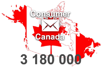 2024 fresh updated Canada 3 180 000 Consumer email database
